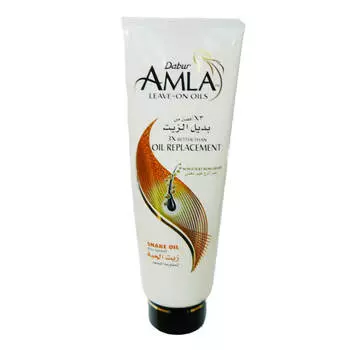 Крем-масло для ухода за вьющимися волосами со змеиным маслом (200 мл), Amla Leave-On Oils, произв. Dabur