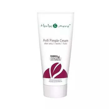 Крем против прыщей с Алоэ вера, Нимом и Тулси (75 г), Anti Pimple Cream Aloe Vera Neem Tulsi, произв. Herbs & More