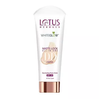 Крем Все в одном SPF-20 (30 г), Matte Look All-In-One DD Creme SPF-20 Natural Beige, Lotus Herbals