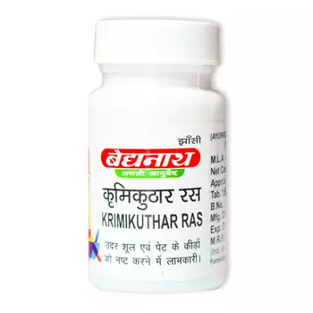 Кримикутхар Рас (80 таб, 150 мг), Krimikuthar Ras, произв. Baidyanath