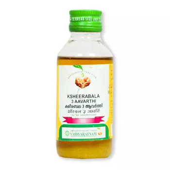 Кширабала 3 Аавартхи (100 мл), Ksheerabala 3 Aavarthi, произв. Vaidyaratnam