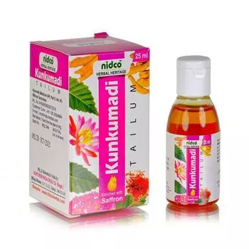 Кункумади: омолаживающее масло (25 мл), Kunkumadi Tailum, произв. Nidco