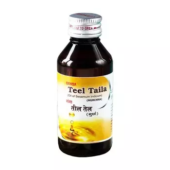 Кунжутное масло (100 мл), Teel Taila, произв. Ganga Pharmaceuticals