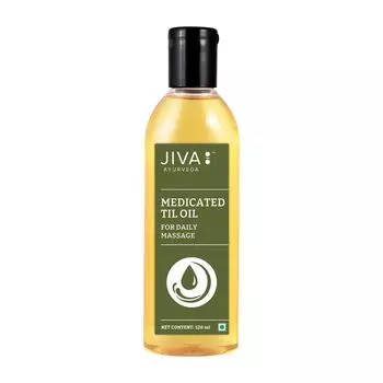 Кунжутное масло (120 мл), Medicated Til Oil, произв. Jiva