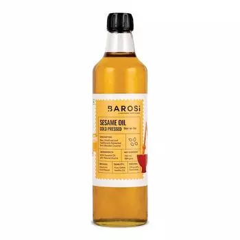 Кунжутное масло холодного отжима (750 мл), Cold Pressed Sesame Oil, произв. Barosi