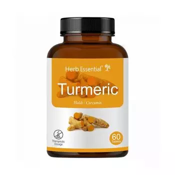 Куркума (60 таб, 500 мг), Turmeric, произв. Herb Essential