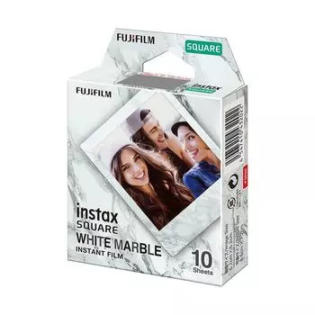 Квадратная пленка с принтом Белый мрамор (10 листов), Instax Square White Marble Instant Film, произв. Instax