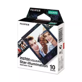 Квадратная пленка с принтом Звездное сияние (10 листов), Instax Square Star-illumination Instant Film, произв. Instax