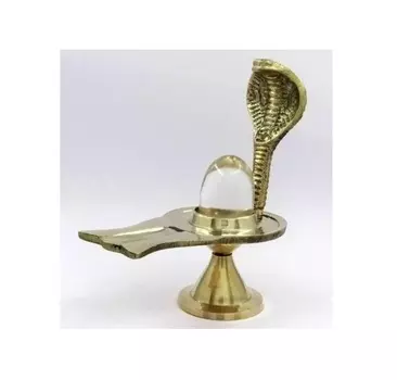 Кварцевый Шивлинг с Джалхари, Pure Sphatik Quartz Shivling With Jalhari, произв. Kalyan Puja