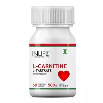 Л-Карнитин Л-Тартрат (60 кап, 500 мг), L-Carnitine L-Tartrate, произв. INLIFE