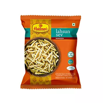 Лахсун Сев (150 г), Lahsun Sev, произв. Haldiram's