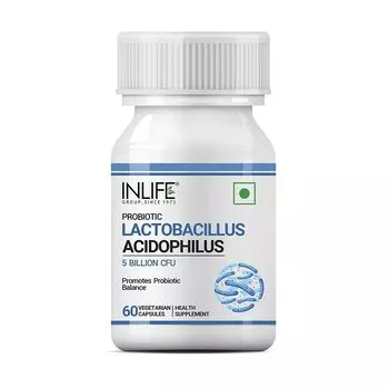 Лактобактерии Ацидофильные (60 кап), Lactobacillus Acidophilus, произв. INLIFE