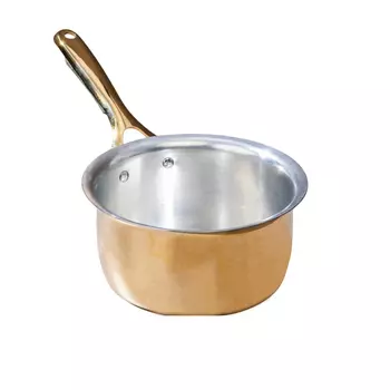 Латунная кастрюля с изолированной ручкой (1,2 л), Brass Saucepan with Insulated Handle, произв. P-TAL