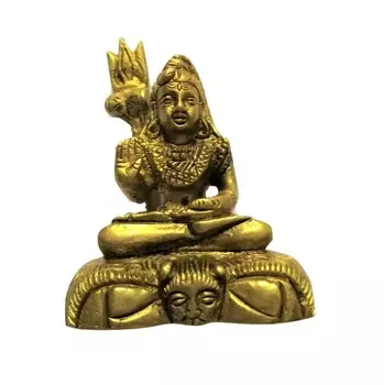 Латунная статуэтка Шивы, Shiva Brass Idol, произв. Kalyan Puja