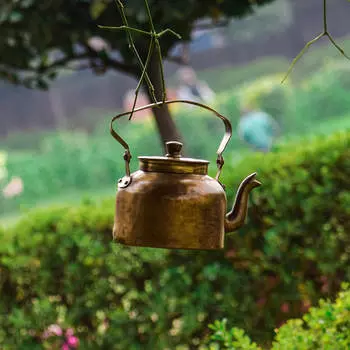 Латунный чайник (750 мл), Brass Teapot, произв. MYINDIA