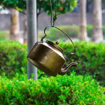 Латунный чайник, Brass Teapot Golden, произв. MYINDIA