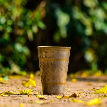 Латунный стакан, Brass Cup, произв. MYINDIA