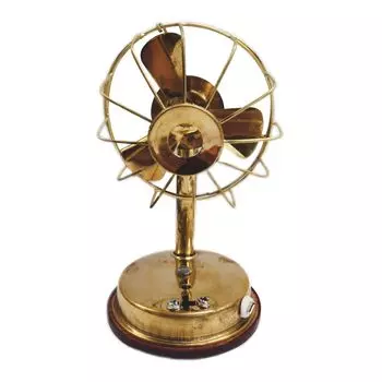 Латунный винтажный настольный вентилятор ручной работы, Antique Handcrafted Brass Vintage Table Fan