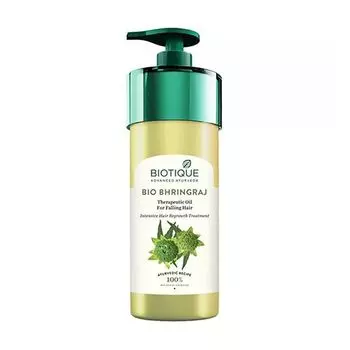 Лечебное масло Брингараджа: против выпадения волос (800 мл), Bio Bhringraj Therapeutic Oil for Falling Hair, произв. Biotique