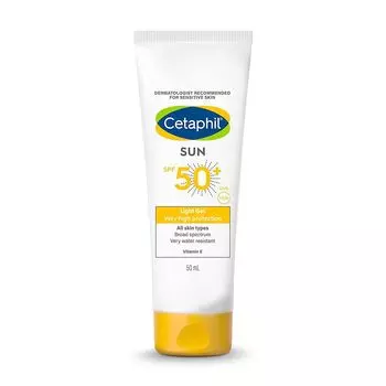 Легкий солнцезащитный гель SPF 50+ (50 мл), Light Gel Very High Protection Sun SPF 50+, произв. Cetaphil