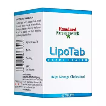 Липотаб (60 таб, 535 мг), Lipotab, произв. Hamdard