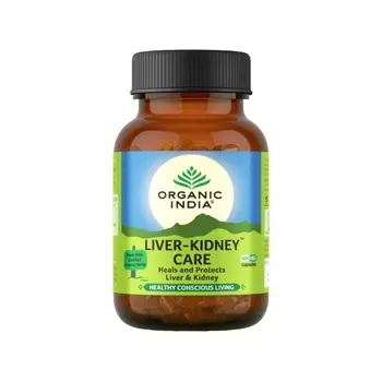 Ливер-Кидни Кеа (60 кап, 325 мг), Liver-Kidney Care, произв. Organic India