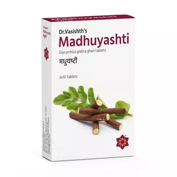 Мадхуяшти (30 таб, 600 мг), Madhuyashti, произв. Dr. Vasishth’s