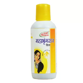 Махабрингарадж: масло против выпадения волос (200 мл), Mahabringaraj Oil, произв. Shri Ganga Pharmacy