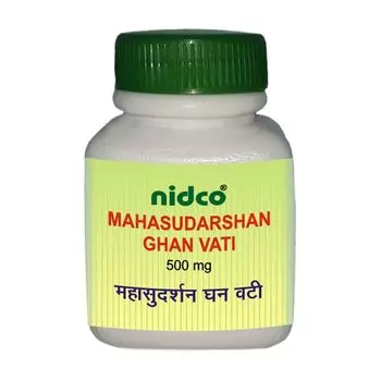 Махасударшан Гхан Вати (30 таб, 500 мг), Mahasudarshan Ghan Vati, произв. Nidco