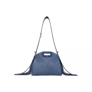 Маленькая сумка из денима Мисс М, Miss M Mini Denim Bag, произв. Maje