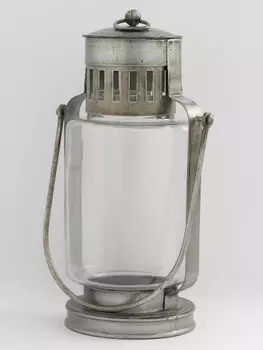 Маленький металлический цилиндрический подсвечник в форме фонарика, Цинк, Iron Round Lantern