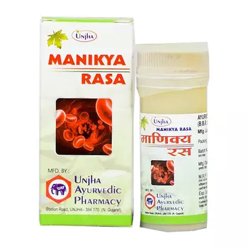 Маникья Раса (10 г), Manikya Rasa, произв. Unjha