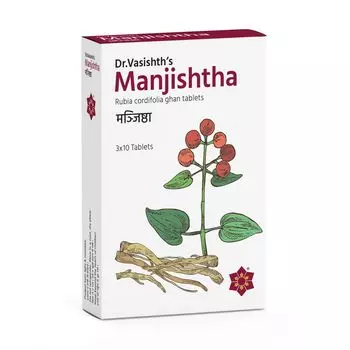 Манжишта (30 таб, 600 мг), Manjishtha, произв. Dr. Vasishth’s