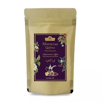 Марокканский кофе темной обжарки со специями (100 г), Moroccan Qahwa Dark Roasted, произв. AL MASNOON