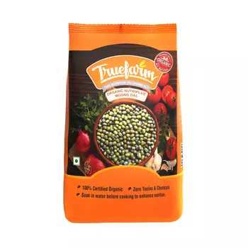 Маш (500 г), Organic Moong Dal, произв. Truefarm