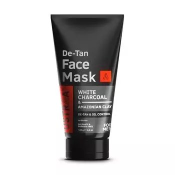 Маска для лица с Белым углем и Амазонской глиной (125 г), De-Tan Face Mask White Charcoal & Amazonian Clay, произв. Ustraa