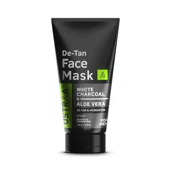 Маска для лица с Белым углем и Алоэ вера (125 г), De-Tan Face Mask White Charcoal & Aloe Vera, произв. Ustraa