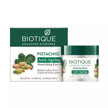 Маска для лица с Фисташками: омолаживающая (50 г), Bio Pistachio Youthful Nourishing & Revitalizing Face Pack, произв. Biotique