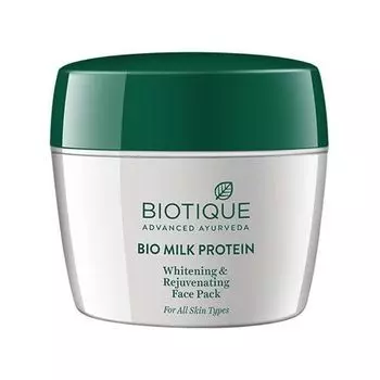 Маска для лица с Молочным протеином: отбеливающая (175 г), Bio Milk Protein Whitening & Rejuvenating Face Pack, произв. Biotique