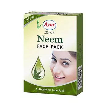 Маска для лица с Нимом: для борьбы с сухостью кожи (25 г), Neem Face Pack, произв. Ayur