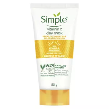 Маска с Витамином C и Глиной (50 г), Vitamin C Clay Mask, произв. Simple