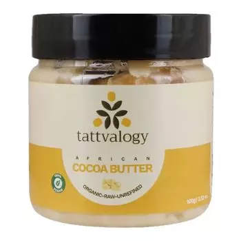 Масло африканского Какао (100 г), African Cocoa Butter, произв. Tattvalogy