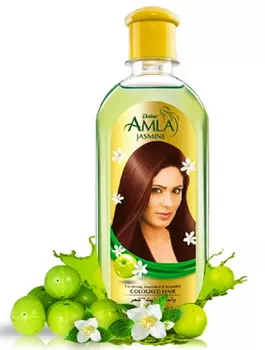 Масло для окрашенных волос с Амлой и Жасмином (200 мл), Amla Jasmine Coloured Hair Oil, произв. Dabur