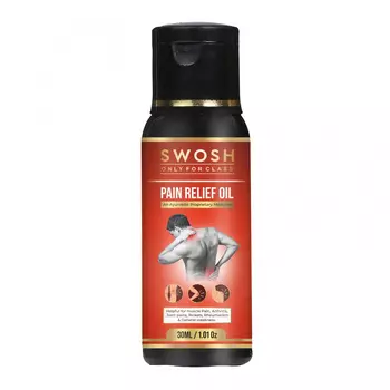 Масло для снятия боли в теле (30 мл), Pain Relief Oil, произв. Swosh