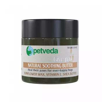 Масло для ухода за лапами (30 г), Natural Soothing Butter, произв. Petveda