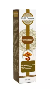 Масло для волос с Арганой и Макадами (100 мл), Argan & Macadamia Hair Oil, произв. Vedik Essence