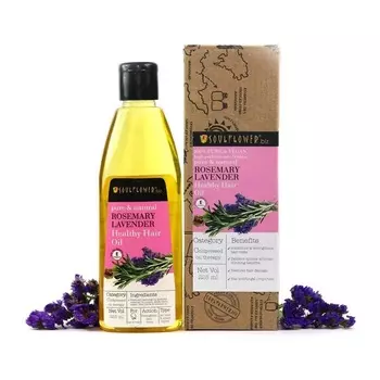 Масло для волос с экстрактами Лаванды и Розмарина (225 мл), Rosemary Lavender Healthy Hair Oil, произв. Soulflower