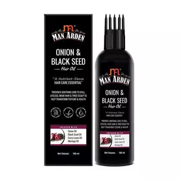 Масло для волос с Луком и Черным тмином (100 мл), Onion & Black Seed Hair Oil, произв. Man Arden
