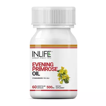 Масло Энотеры (60 кап, 500 мг), Evening Primrose Oil, произв. INLIFE