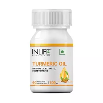 Масло Куркумы (60 кап, 500 мг), Turmeric Oil, произв. INLIFE